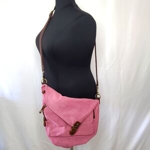 Canvas Leather Crossbody AmHoo Adjustable Strap Hobo Shoulder Bag